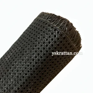Sleek Black Rattan Webbing